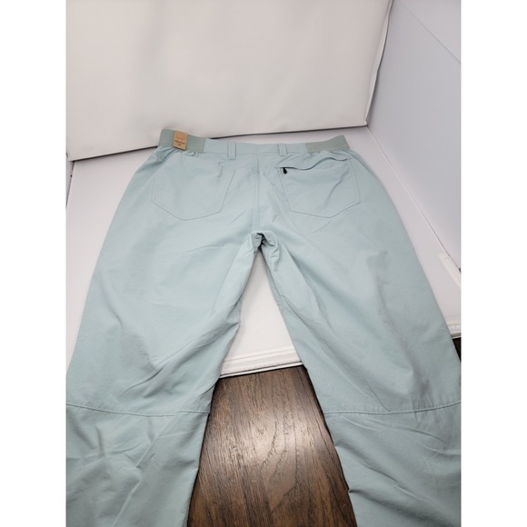 SIMMS Superlight Fishing Outdoor Pants 32x32 Stretch Waist Ocean Breeze Blue 38R - Picture 6 of 10